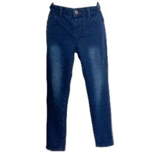 CAT and JACK Mid Rise Soft Knit Stretch Jeggings Dark Denim Blue Girls 10 12